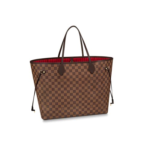 louis vuitton damier ebene canvas neverfull gm n51106 size|Damier Ebene handbags for women.